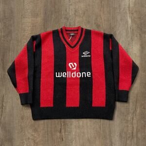 We11done Red Sweatshirt